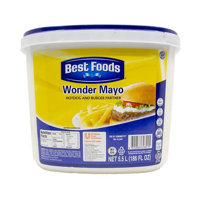 Best Foods Wonder Mayo 5.5L